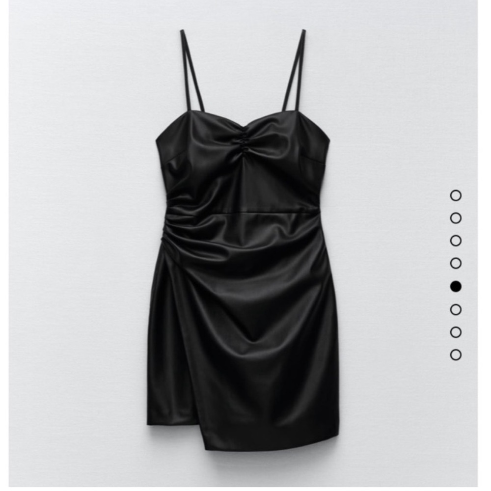 Zara Leather Mini Dress